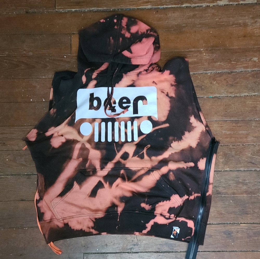 Jeep workout zipper side hoodie